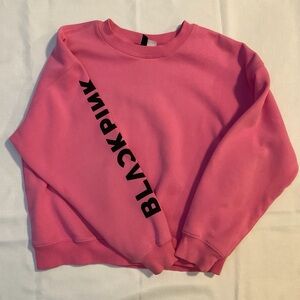 H&M Blackpink Graphic Pink Crewneck Sweatshirt Med